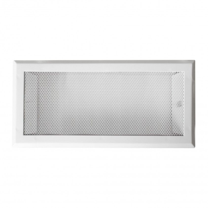 Grelha Sada Ar Quente 14x29 com Aro Branca