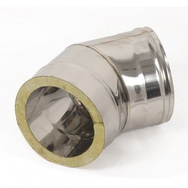 Curva Inox 45 Dupla Isolada 150-200