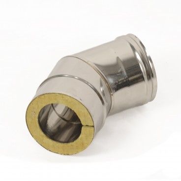 Curva Inox 45 Dupla Isolada 080-130