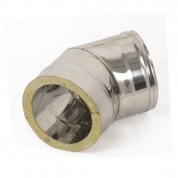 Curva Inox 45 Dupla Isolada 100-150