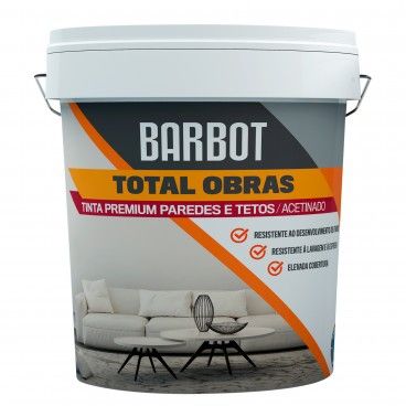 Tinta Para Paredes e Tetos Barbot Total Obras Premium Acetinado