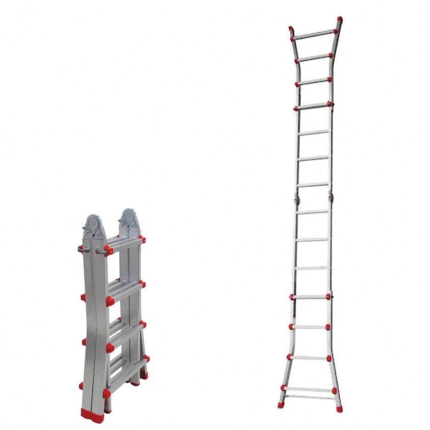 Escada Multiposies Litan M75 Alumnio 4x4 Degraus