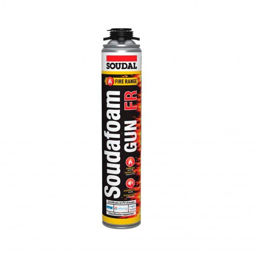 Espuma de Poliuretano Pistola Resistente ao Fogo Soudafoam FR 750ml