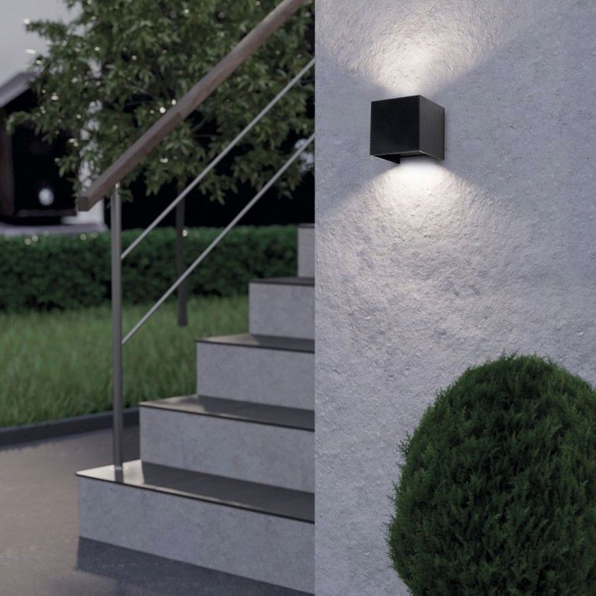 Aplique Exterior Led Eglo Barcarola-E com Abas Aplique Exterior Led Eglo Barcarola-E com Abas