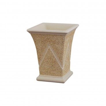 Vaso em Pedra Quadrado 239