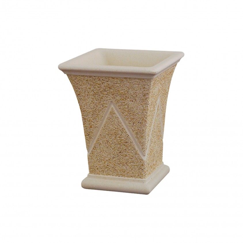 Vaso em Pedra Quadrado 241