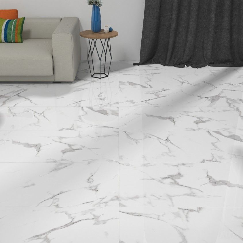 Pavimento Casablanca White Brilho Retificado 60x120 Pavimento Casablanca White Brilho Retificado 60x120