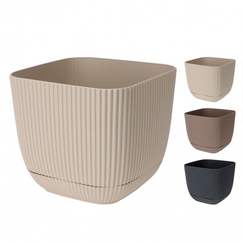 Vaso Quadrado 8x8x7 cm Sortido 3 Cores