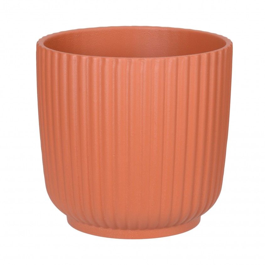 KOOPMAN VASO PLANTAS 13.5x13CM TERRACOTA SORTIDO 4 DESIGNS