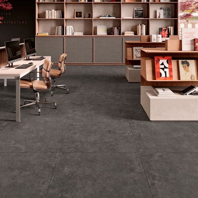 Pavimento Margres Evolution Black Natural Retificado 30x60