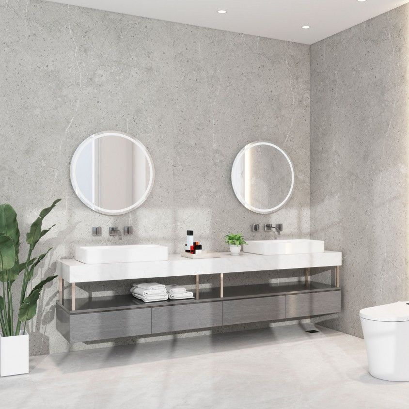Painel de Parede SPC 2700x1220x3mm Concrete Grey