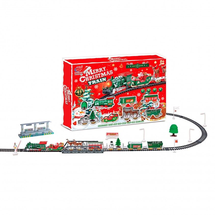 Comboio de Natal Santa com Msica 41 Peas