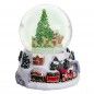 Globo de Neve com Luz e Msica 15.5x14.5x17.5cm