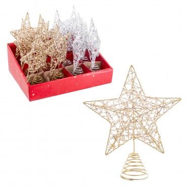 Estrela para rvore de Natal 25cm Sortido