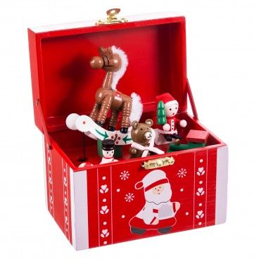 Caixa de Msica com Cavalo 12.2x9.7x14.6cm