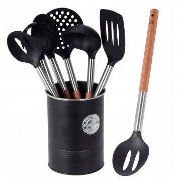 KOOPMAN CONJUNTO COPO SUPORTE + 6 UTENSILIOS COZINHA KOOPMAN CONJUNTO COPO SUPORTE + 6 UTENSILIOS COZINHA
