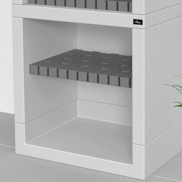 Churrasqueira Estoril Branca Tijolo Cinzento