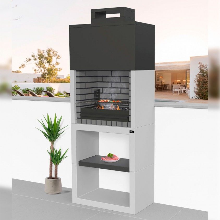 Churrasqueira Maia Tijolo Cinzento/Preto