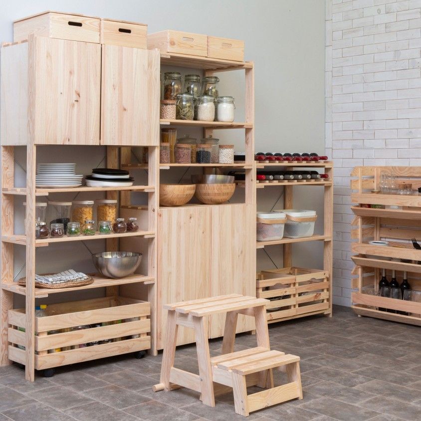 Banco Escadote Dobrável Reforçado em Madeira de Pinho Banco Escadote Dobrável Reforçado em Madeira de Pinho