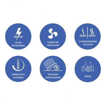 Torre Warm 2000W Preto