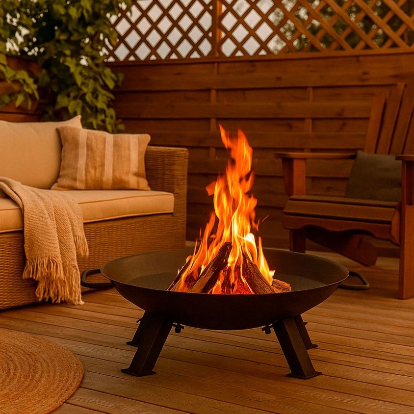 Lareira Exterior Fogareiro 4 Pés 46cm Lareira Exterior Fogareiro 4 Pés 46cm