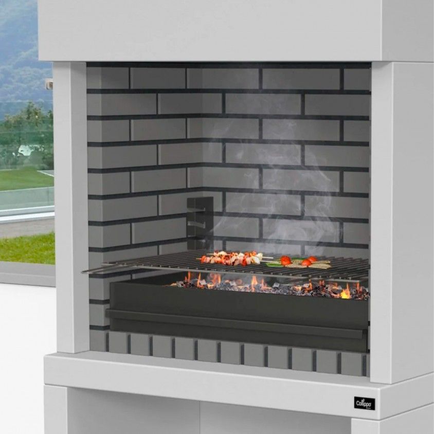 Churrasqueira Vilamoura Branca Tijolo Cinzento