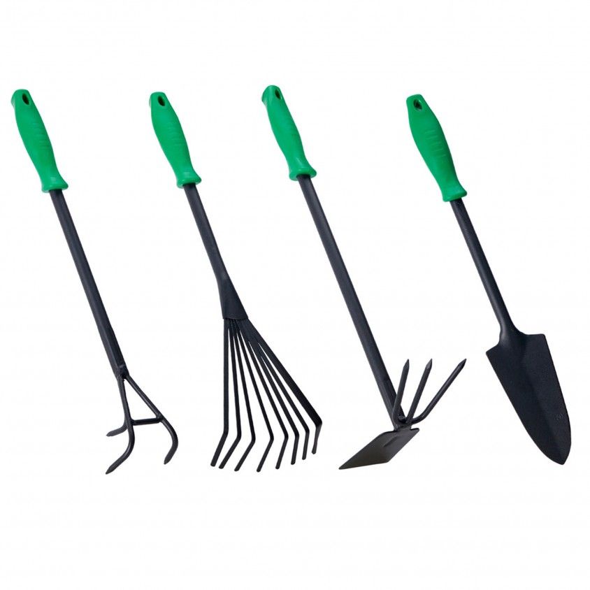Pack 4 Ferramentas Manuais Jardim em TPR Pack 4 Ferramentas Manuais Jardim em TPR
