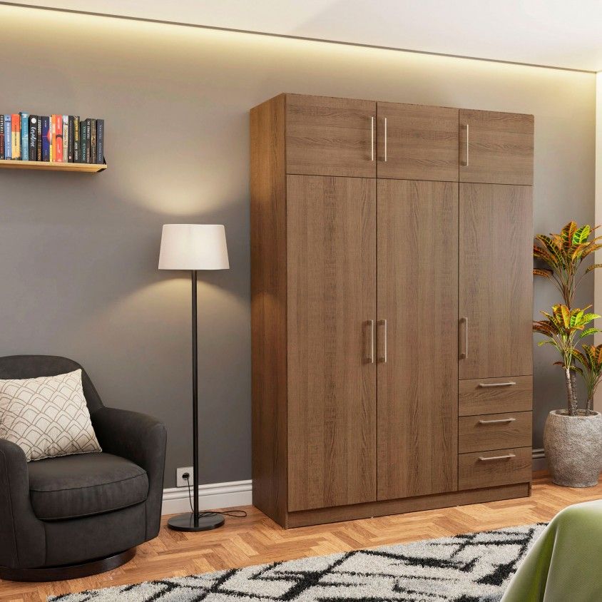 Roupeiro Teckno (6 Portas + 3 Gavetas)