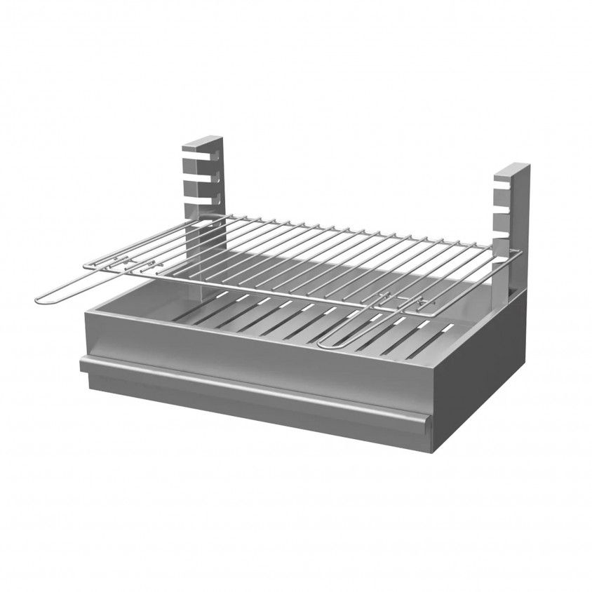 GRELHADOR PEQUENO POUSAR INOX 58x35x24 REF.G30_INOX GRELHADOR PEQUENO POUSAR INOX 58x35x24 REF.G30_INOX