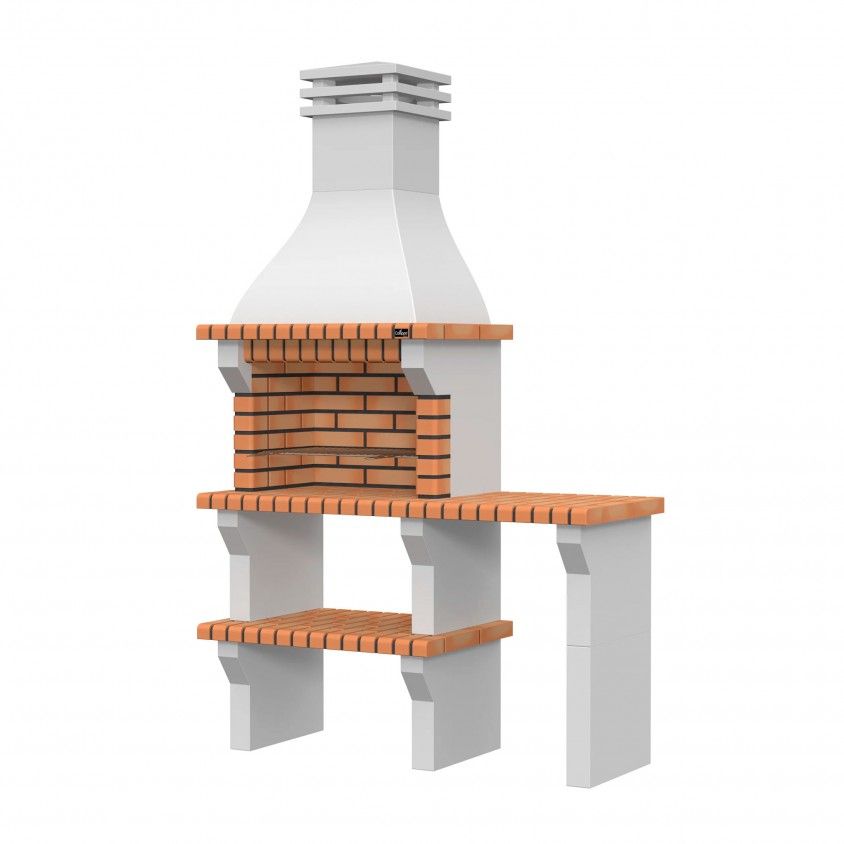 Churrasqueira Barcelos com Bancada Tijolo Matizado