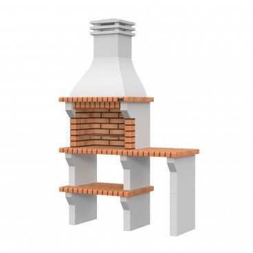 Churrasqueira Barcelos com Bancada Tijolo Matizado