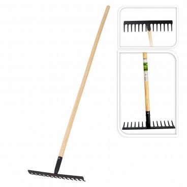 Ancinho 14 Dentes Reto com Cabo de Madeira 142 cm Ancinho 14 Dentes Reto com Cabo de Madeira 142 cm