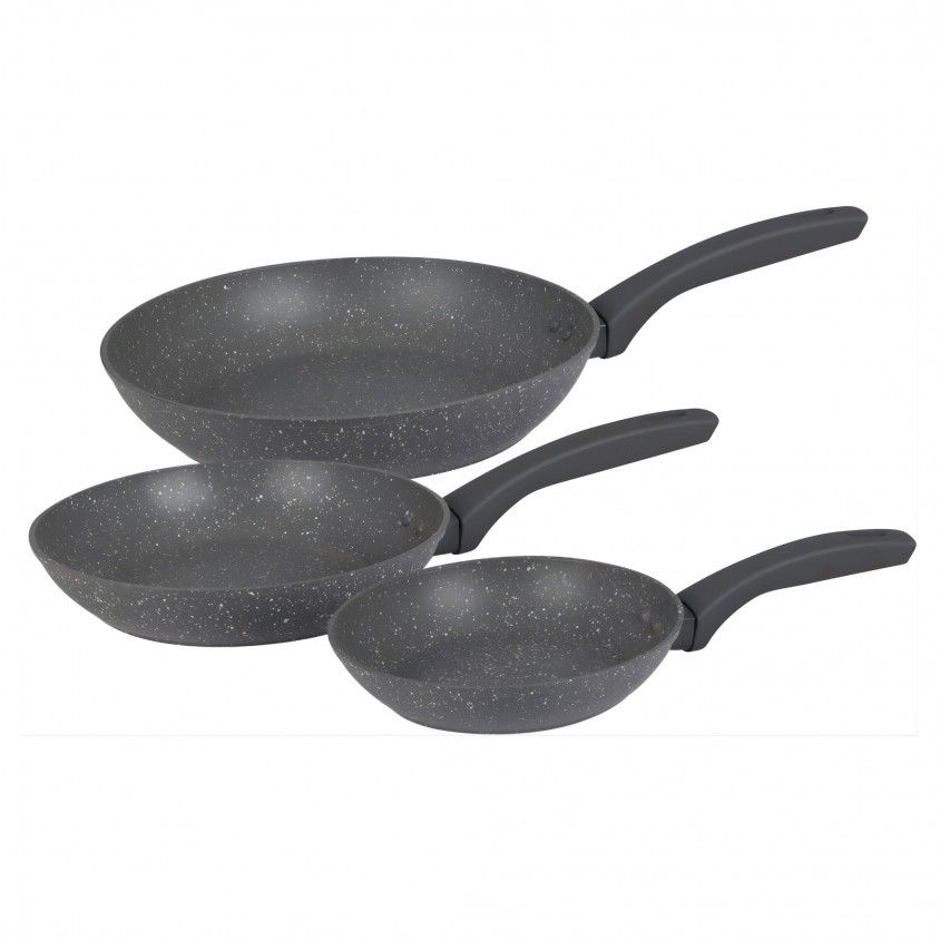 Conjunto 3 Frigideiras Antracite Conjunto 3 Frigideiras Antracite