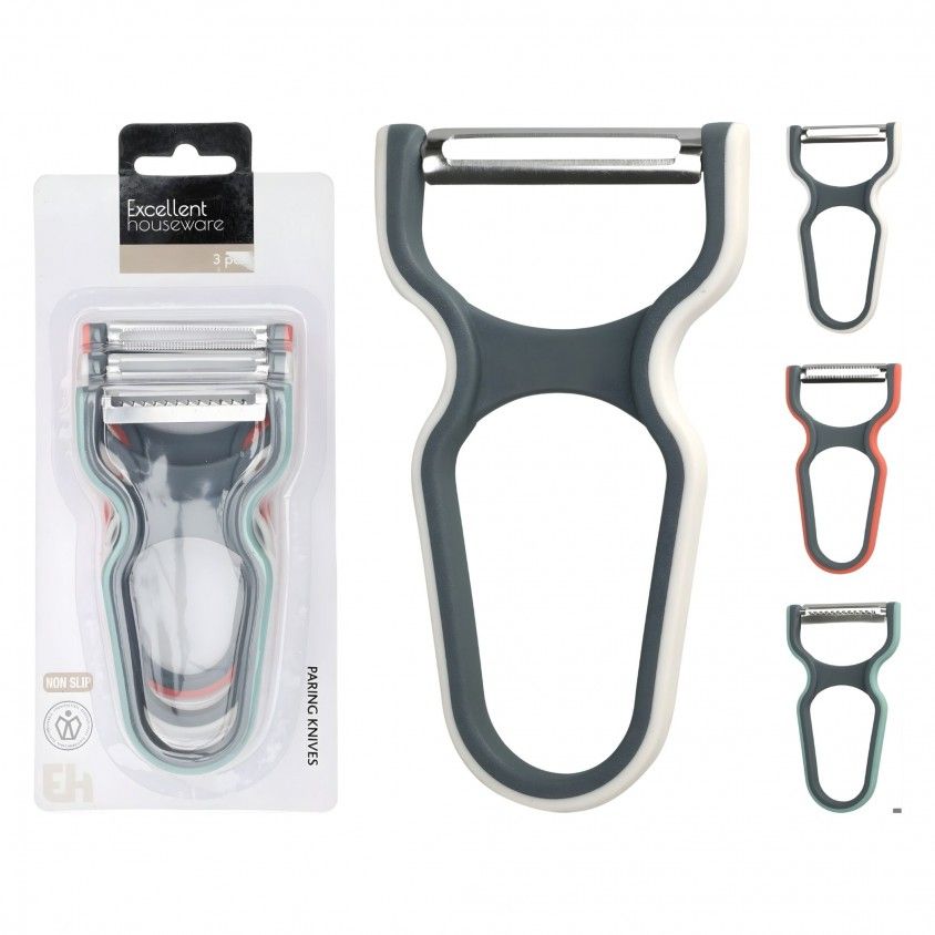 Conjunto 3 Descascadores 3 Cores