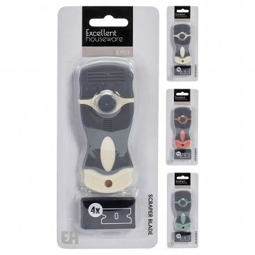 Raspador com 4 Lminas Sortido 3 Cores