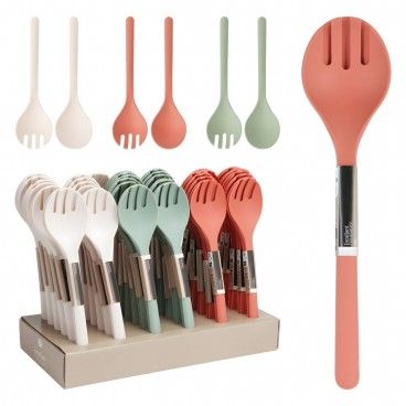 Conjunto 2 Talheres para Salada Sortido 3 Cores