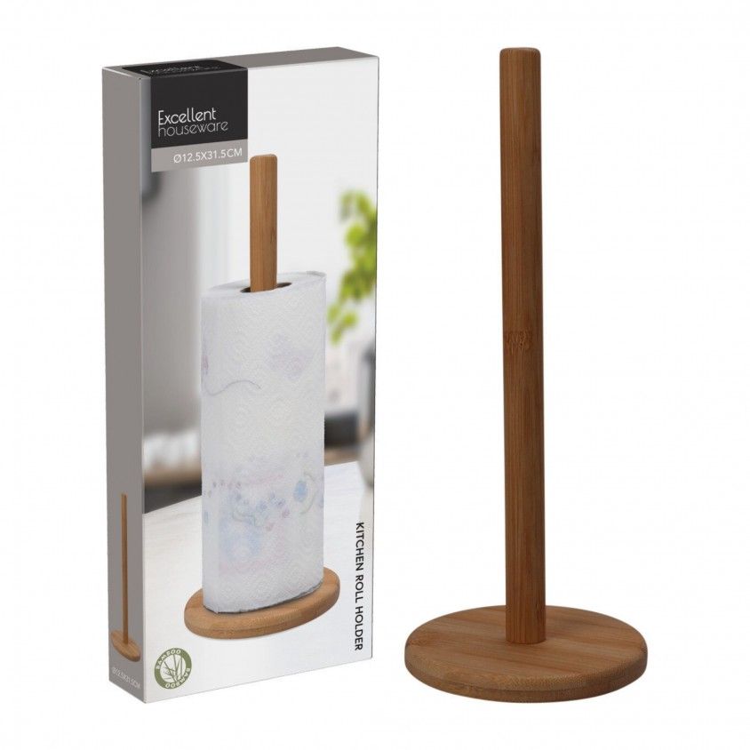 Suporte para Rolo Cozinha Bambu Suporte para Rolo Cozinha Bambu