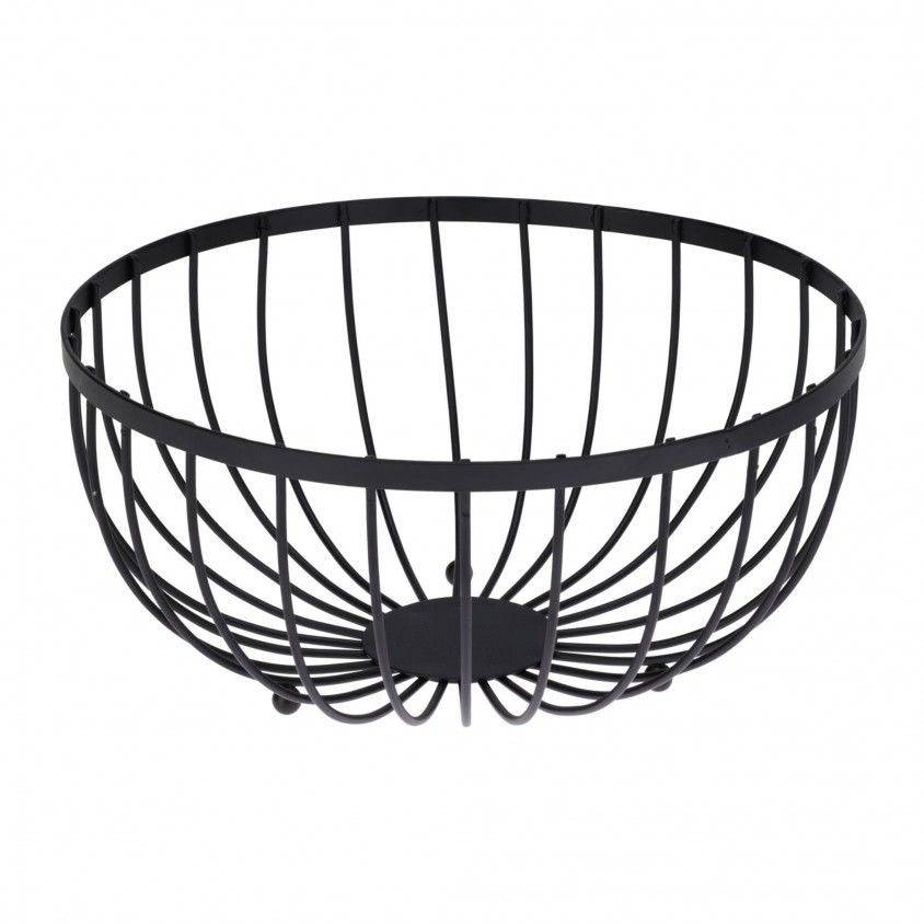 Fruteira 25cm Ao Preto