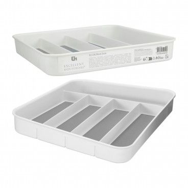 Tabuleiro para Talheres 32.5x29x4.5cm Branco Tabuleiro para Talheres 32.5x29x4.5cm Branco