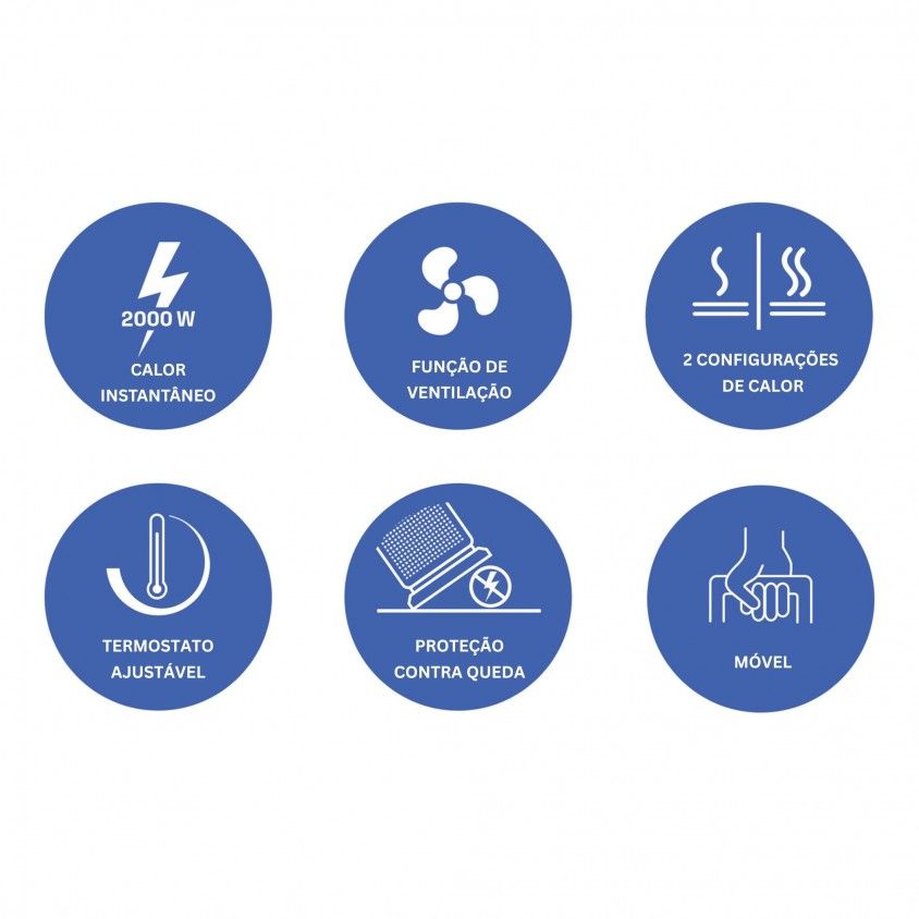 Torre Warm 2000W Preto Torre Warm 2000W Preto