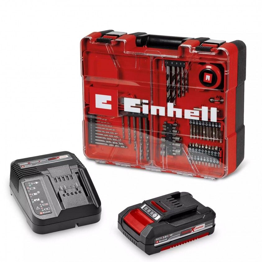 Berbequim de Impacto Einhell TE-CD 18/40 Li-i +64 (1x2,0Ah) Berbequim de Impacto Einhell TE-CD 18/40 Li-i +64 (1x2,0Ah)