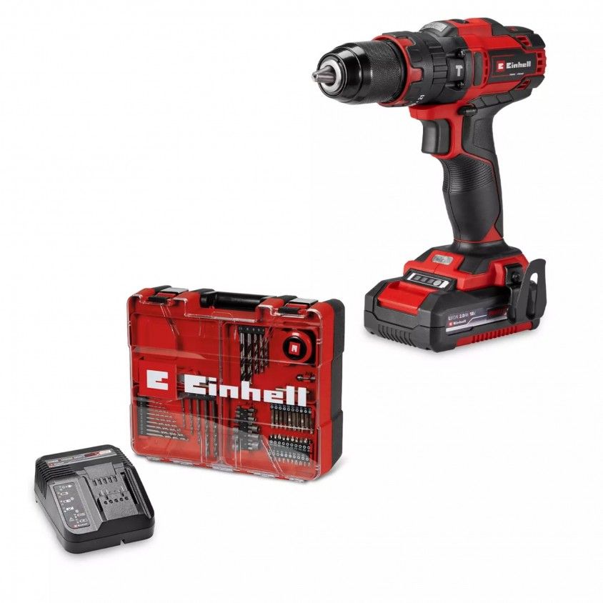 Berbequim de Impacto Einhell TE-CD 18/40 Li-i +64 (1x2,0Ah) Berbequim de Impacto Einhell TE-CD 18/40 Li-i +64 (1x2,0Ah)