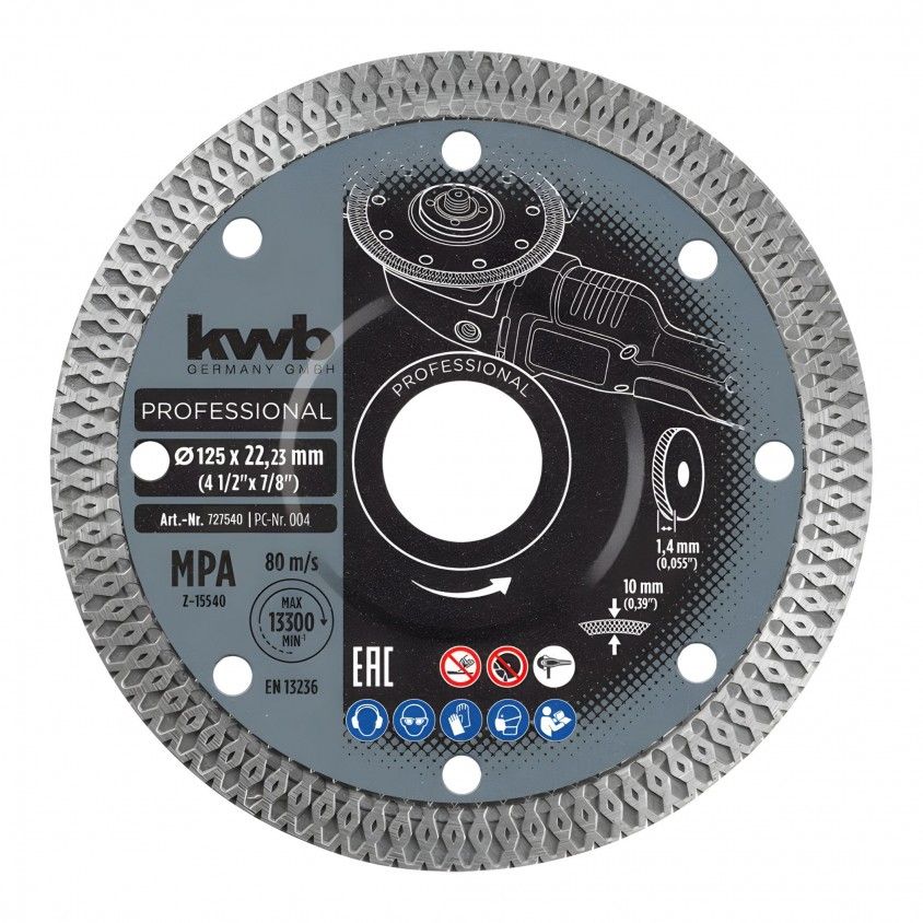 Disco Diamante Ceramica Spider 125Mm Disco Diamante Ceramica Spider 125Mm