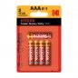 Pilha KODAK Zinc Ext Heavy Duty AAA Pack Promo 4+1