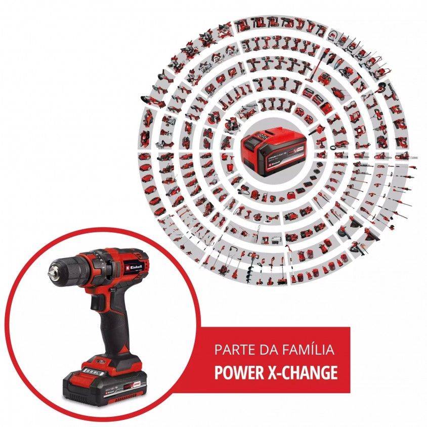 Aparafusadora de Impacto Einhell TC-CD 18/35-2 Li (1x1,5Ah) Aparafusadora de Impacto Einhell TC-CD 18/35-2 Li (1x1,5Ah)
