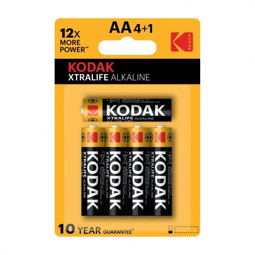 Pilha Alcalina KODAK Max Aa Pack Promo 4+1