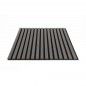 Painel Ripado de Parede Acstico Black Oak 600x600x18mm