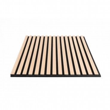 Painel Ripado de Parede Acstico Teak 600x600x18mm