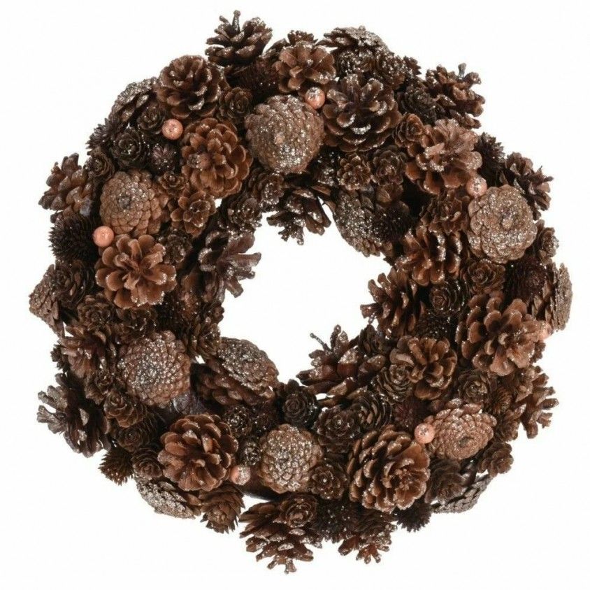 Coroa com Pinhas 34cm