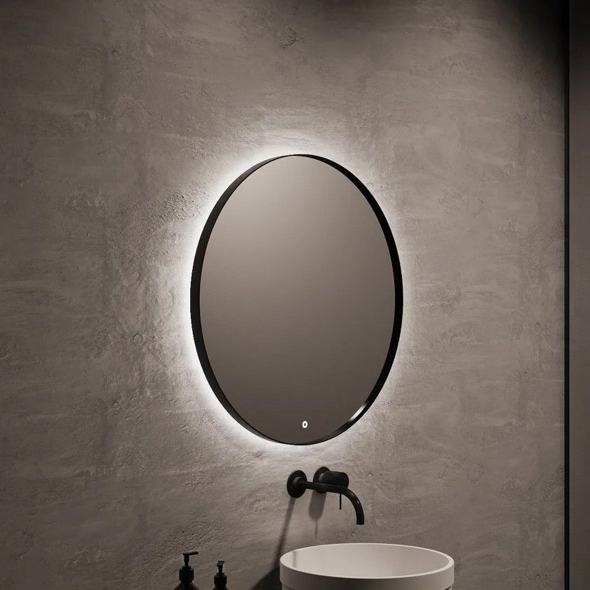 Espelho Itek 90 Preto Mate Banhoazis